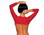 BodyZone Mesh Shrug - Red