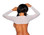 BodyZone Mesh Shrug - White