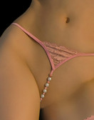 Fearless And Fun Lingerie G-String with Faux Pearls