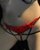 Fearless And Fun Lingerie Red/Black Victorian Open G-String