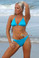 Starwear USA Xanthus Full Cut Bottom and Triangle Top Bikini Swimsuit - Turquoise