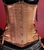 Long Cut Bronze Satin Shimmer Corset
