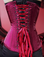 Timeless Trends Raspberry Satin Shimmer Under Bust Corset