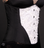 Timeless Trends White Ruffle with Solid Black Underbust Corset