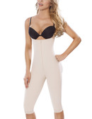 Moldeate Knee-length Open Bust Body Shaper - Nude