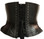 Timeless Trends Genuine Black Leather Overbust Corset