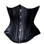 Timeless Trends Genuine Calfskin Leather Underbust Corset