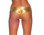 Bodyzone Foil Scrunch Back Super Micro Shorts - Gold