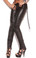 Elegant Moments Leather Pants with Lace Up Sides