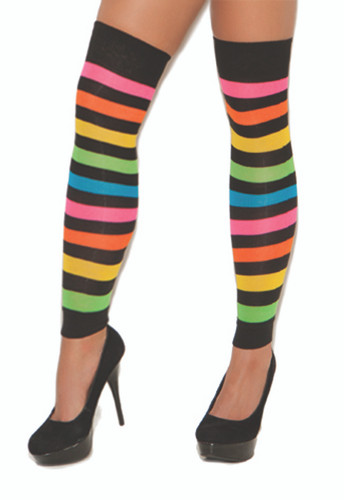 Elegant Moments Neon Stripes Leg Warmers