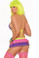 Elegant Moments Lycra String Bra Top with Matching Mini Skirt