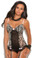Elegant Moments Zebra Mesh Bustier