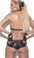 Elegant Moments Leather Halter Top with Back Buckle