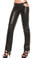 Elegant Moments Leather Pants with Chain Detail