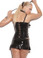Elegant Moments Zip Front Vinyl Corset with Buckle