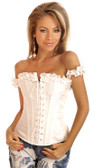 Daisy Corset Embroidered Peasant Corset Top