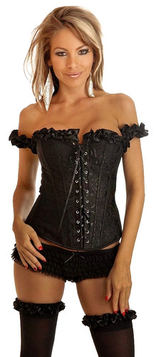 Daisy Corset Embroidered Peasant Corset Top
