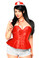 Daisy Corset 3Pc Red Nurse Corset Costume