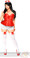 Daisy Corset 3Pc Red Nurse Corset Costume