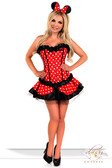 Daisy Corset 3Pc Sexy "Miss Mouse" Costume
