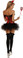 Daisy Corset 4Pc "Pin-Up Devil" Costume