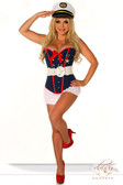 Daisy Corset 4 Pc "Sexy Marine" Costume