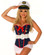 Daisy Corset 4 Pc "Sexy Marine" Costume