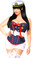 Daisy Corset 4 Pc "Sexy Marine" Costume - Plus