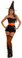 Daisy Corset 5Pc Orange Sexy Witch Costume