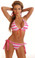 Daisy Corset Pink Stripe Sailor Bikini