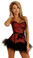Daisy Corset Strapless Red Lace Fantasy Corset and Pettiskirt