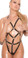 Elegant Moments Vinyl Thong Back Strap Teddy