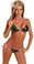 Daisy Corset Olive Sequin Pucker Back Bikini