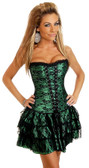 Daisy Corset Emerald Lace Corset Dress