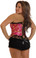 Daisy Corset Plus Size Brocade Lace Trimmed Corset