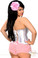 Daisy Corset Plus Size White Strapless Ruffled Corset