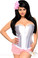 Daisy Corset Plus Size White Strapless Ruffled Corset