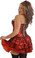 Daisy Corset Plus Size Red Lace Corset Dress