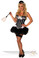 Daisy Corset 4 Pc Sexy "French Maid" Costume