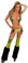 Daisy Corset 3 PC Go Go Dancer Set