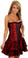 Daisy Corset Red Lace Corset Dress