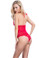 Oh La La Cheri Halter Lace Teddy - Red