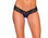 Bodyzone Lace and Lycra Thong - Black