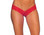 Bodyzone Lace V Front Thong - Red