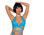 Bodyzone Lace Wrap Top - Turquoise