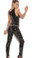 Elegant Moments Deep V Vinyl Catsuit