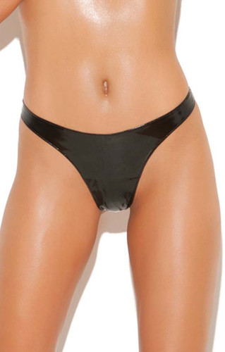Elegant Moments Vinyl Sexy Thong