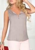 Ryocco Blouse with Cut-out Cowl Back Design