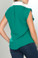 Ryocco Green Blouse with White Contrast