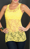 Ryocco Lace Blouse - Yellow